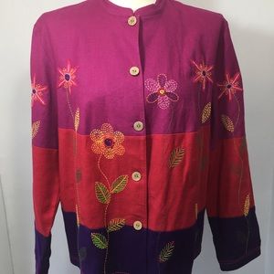 Coldwater Creek Colorblock Jacket